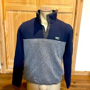 LL Bean  Men’s 1/4 button pull over sweater
